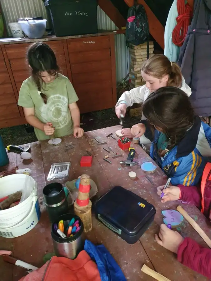 Woodland crafts and tool work